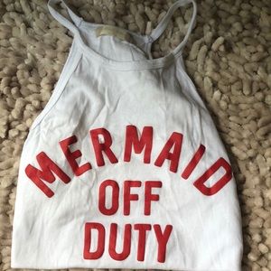 Mermaid off duty tank top